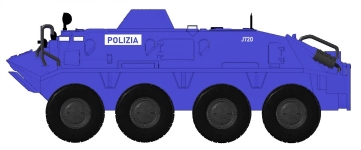 NPE Modellbau NA88267 - H0 - Schützenpanzer BTR 60 Polen Policia